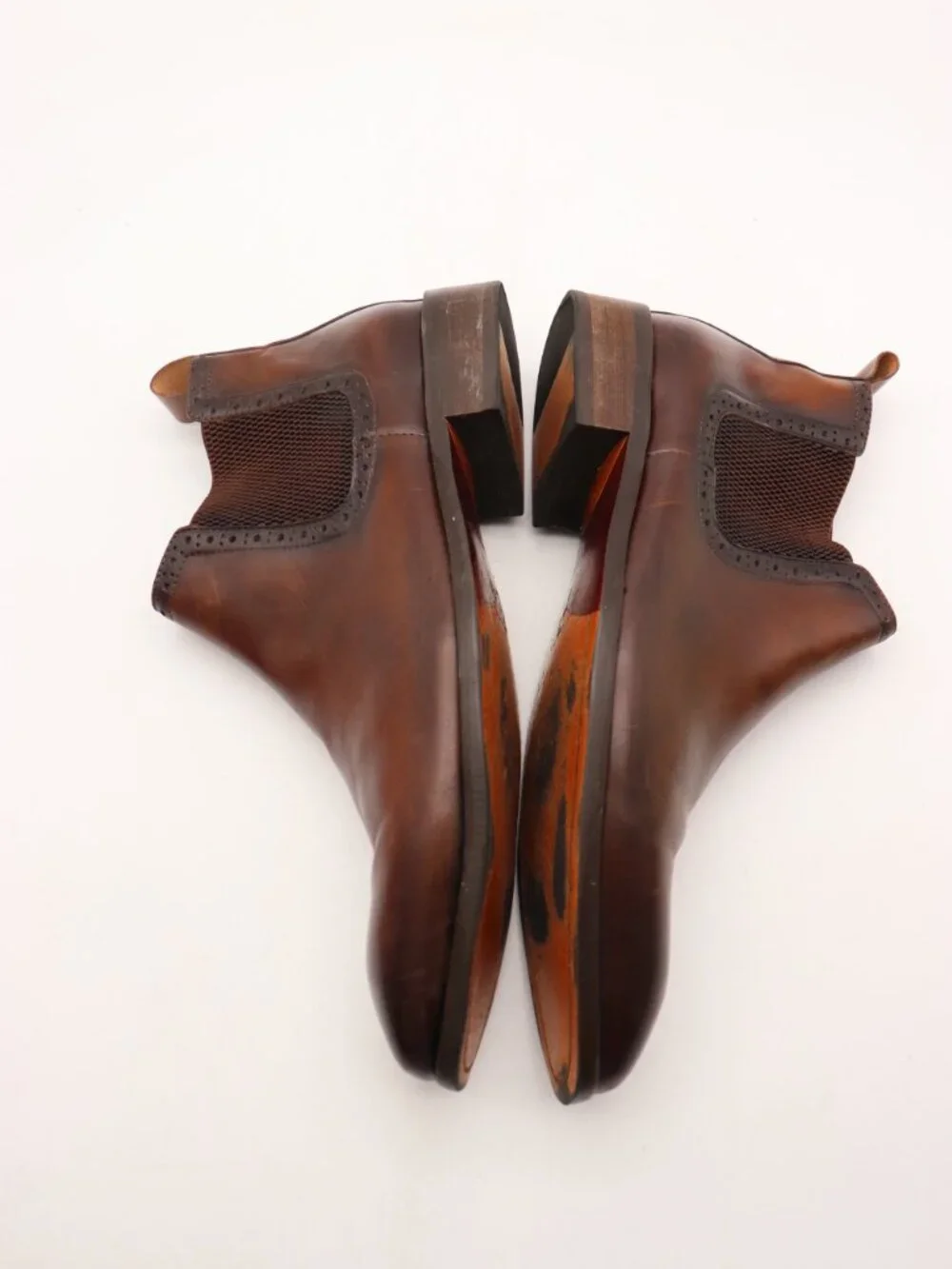 Maison Forte Ivan Chelsea Boot Men's US11 EU 44 Ankle Boot Brown Leather Slip On